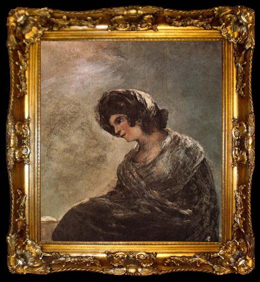 framed  Francisco Goya Milkgirl from Bordeaux, ta009-2